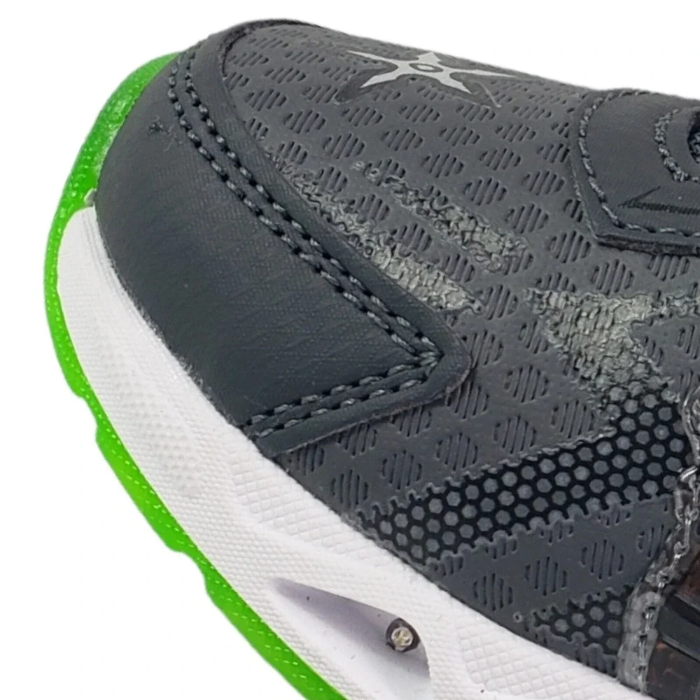 TMNT Teenage Mutant‎ Ninja Turtles Boys Sneakers Toddlers Size 8 Light-up Shoes